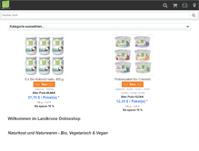 Tablet Screenshot of landkrone-shop.de